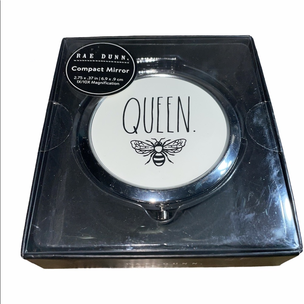 NIB Rae Dunn QUEEN 🐝 Compact Mirror